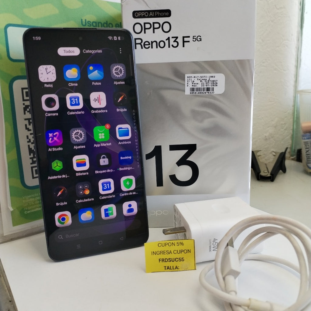 CELULAR OPPO RENO 13F 5G CPH2699 (2025) 256 GB 12 GB RAM