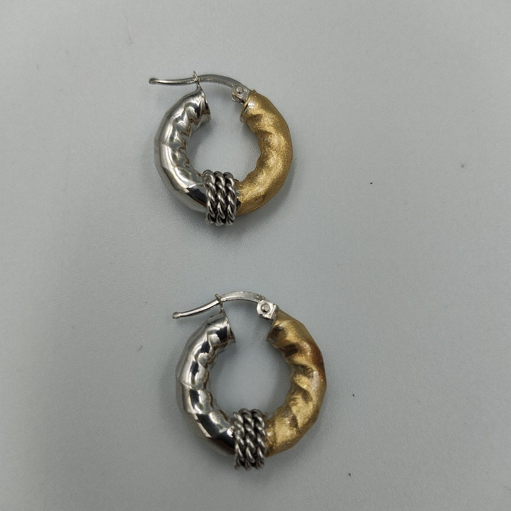 ARRACADAS PAR ORO, ORO COMBINADO 14 K 4.1 GRMS (SEMINUEVO)