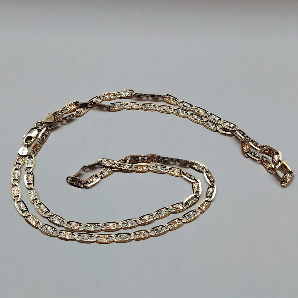 CADENA ORO COMBINADO 14 K 14,50 GRMS (SEMINUEVO)