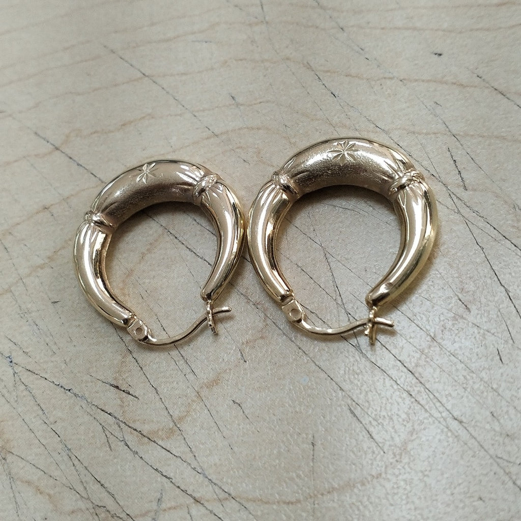 ARRACADAS PAR ORO 14 K 2.8 GRMS (SEMINUEVO)