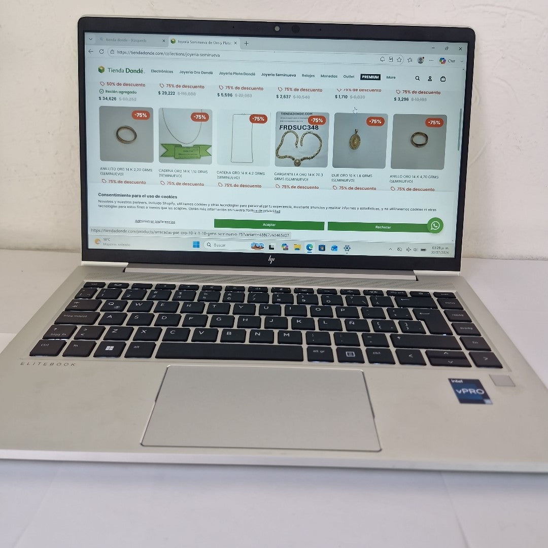 LAPTOP HP ELITEBOOK 640 G9 (2023) 256 GB SSD 16 GB RAM (SEMINUEVO)