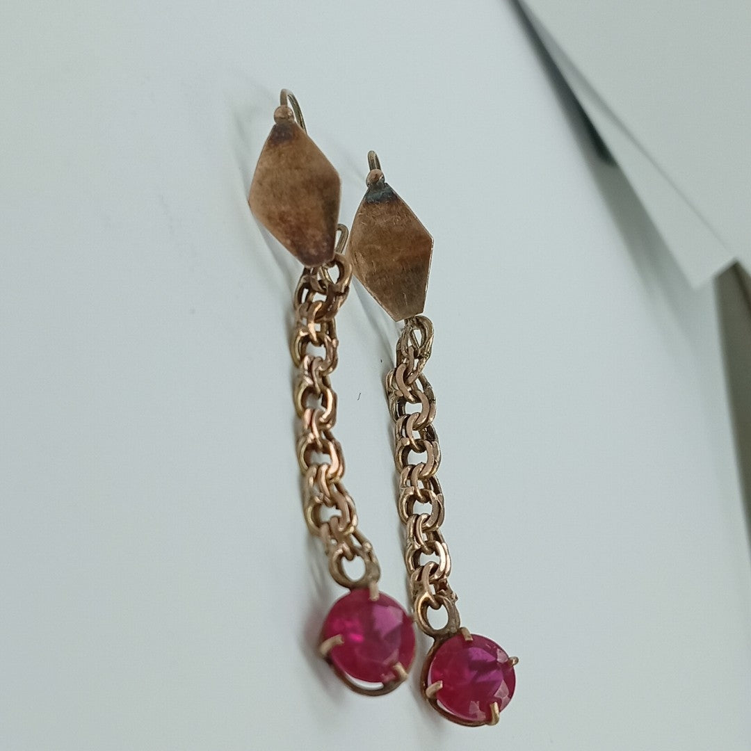 ARETES PAR ORO 8 K 3.8 GRMS (SEMINUEVO)
