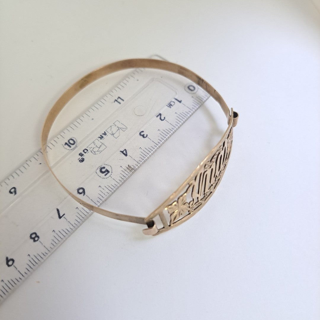 PULSERA RIGIDA ORO 8 K 8,40 GRMS (SEMINUEVO)
