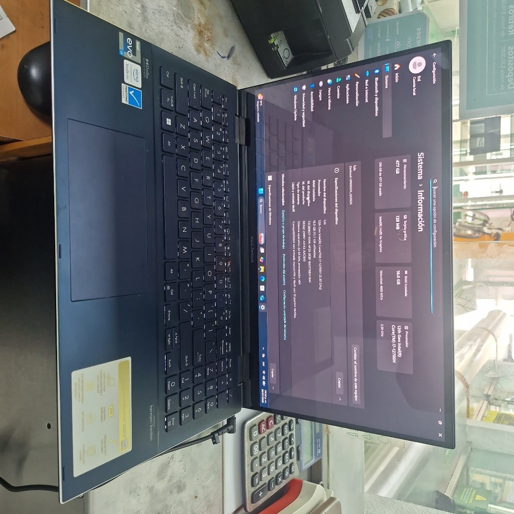 LAPTOP ASUS ZENBOOK FLIP 15 Q529Z (2 EN 1) (2022) 512 GB SSD 16 GB RAM (SEMINUEVO)