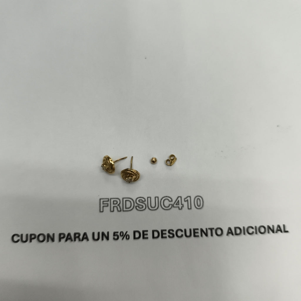 BROQUELES PAR ORO 10 K 0,60 GRMS (SEMINUEVO)