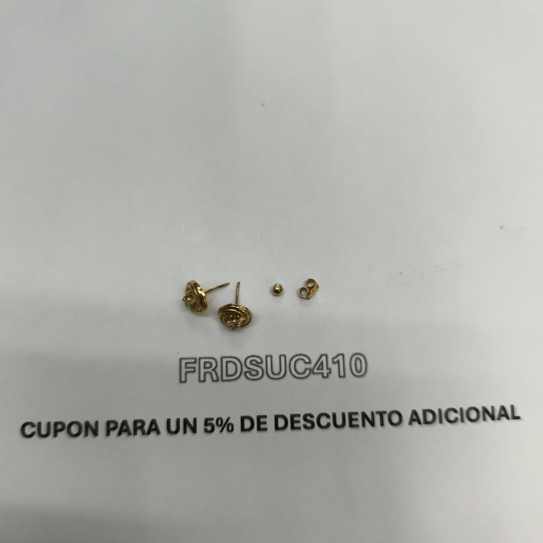 BROQUELES PAR ORO 10 K 0,60 GRMS (SEMINUEVO)