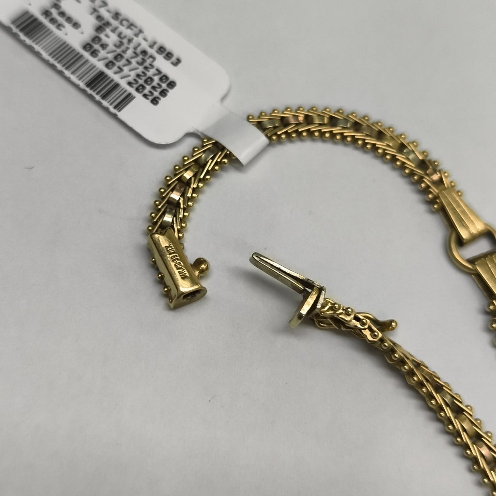 PULSERA ORO COMBINADO 14 K 7,60 GRMS (SEMINUEVO)