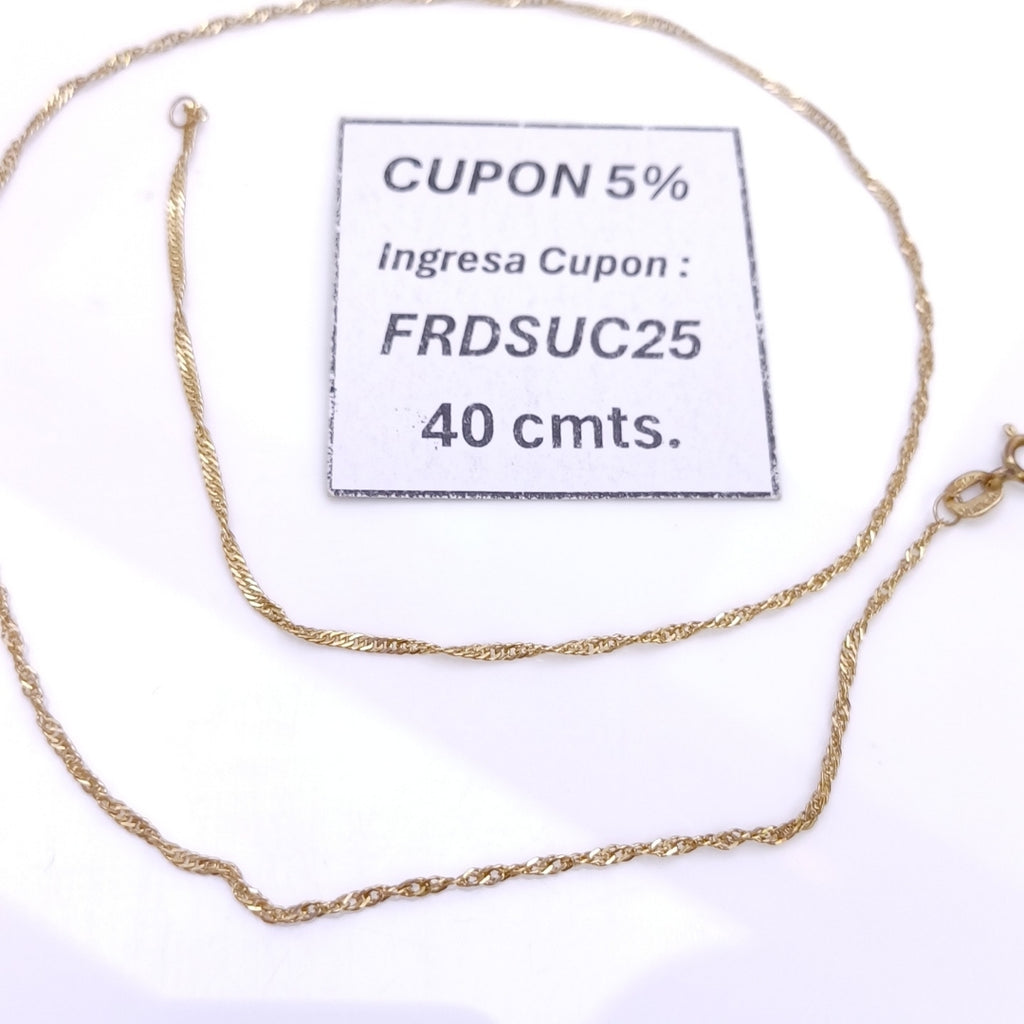 CADENA ORO 10 K 1,50 GRMS (SEMINUEVO)