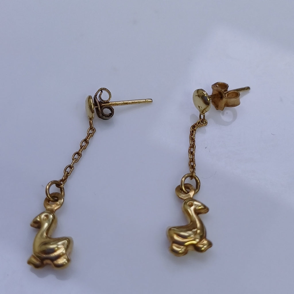 ARETES PAR ORO 10 K 1,10 GRMS (SEMINUEVO)