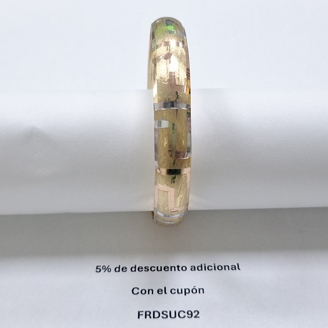 PULSERA RIGIDA ORO 10 K 7.3 GRMS (SEMINUEVO)