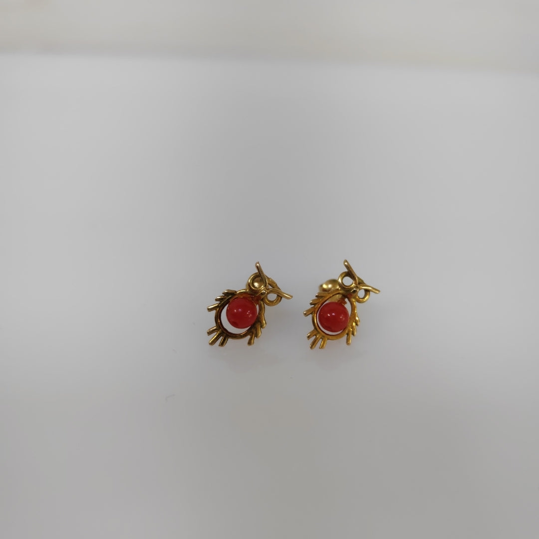 ARETES PAR ORO 14 K 1 GRMS (SEMINUEVO)