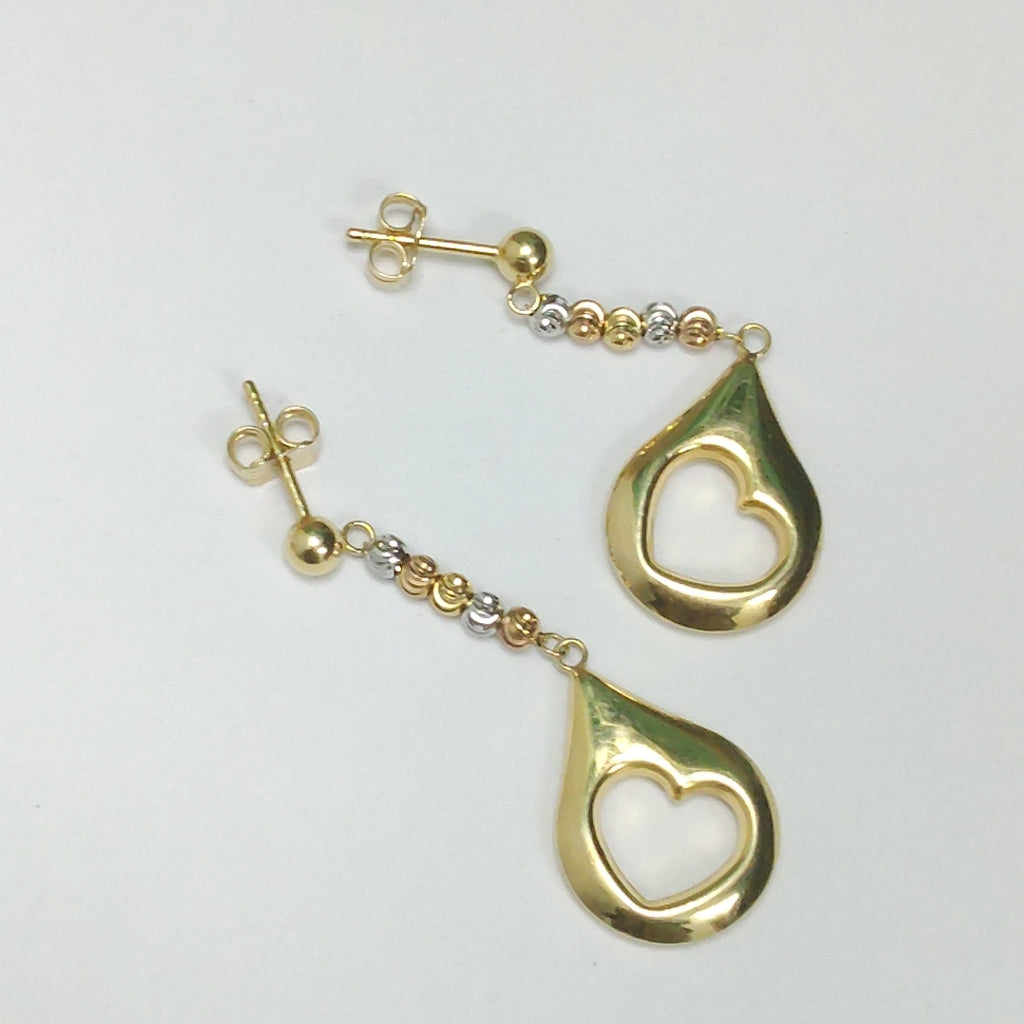 BROQUELES PAR ORO 14 K 3,20 GRMS (SEMINUEVO)
