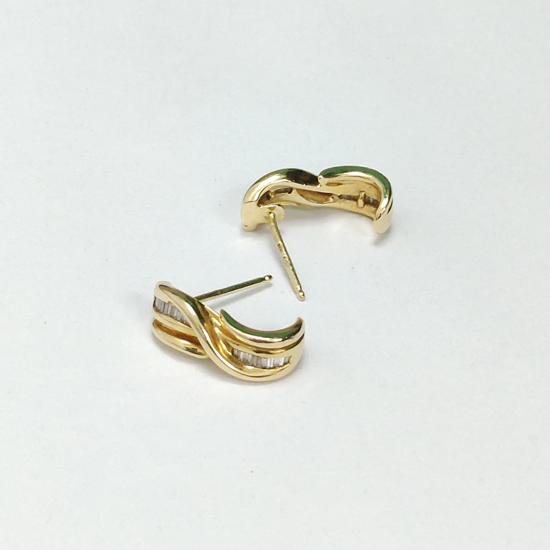 BROQUELES PAR ORO 18 K 4,10 GRMS (SEMINUEVO)