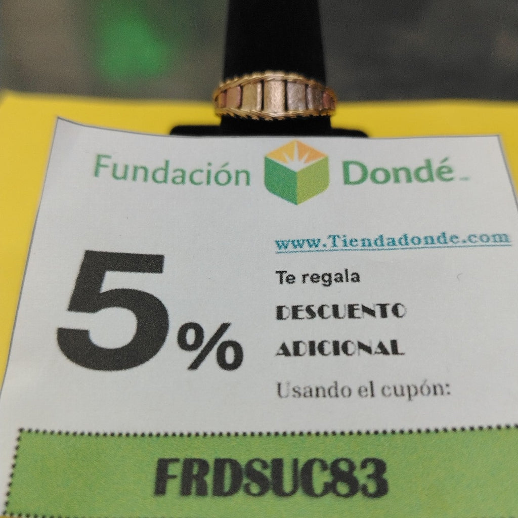 ANILLITO ORO,RODIADO 14 K 2,30 GRMS (SEMINUEVO)
