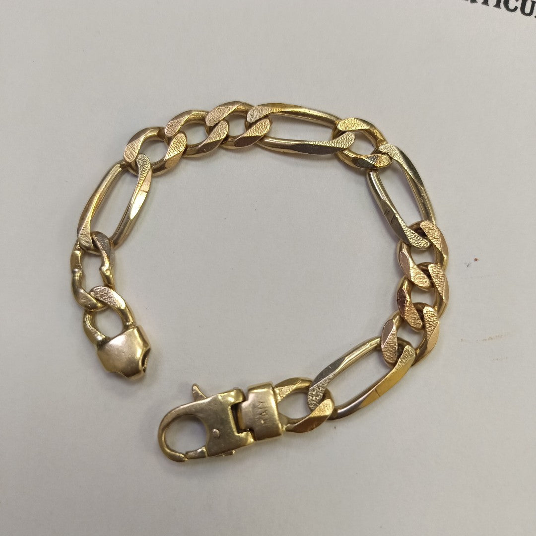 PULSERA ORO COMBINADO 14 K 27.5 GRMS (SEMINUEVO)