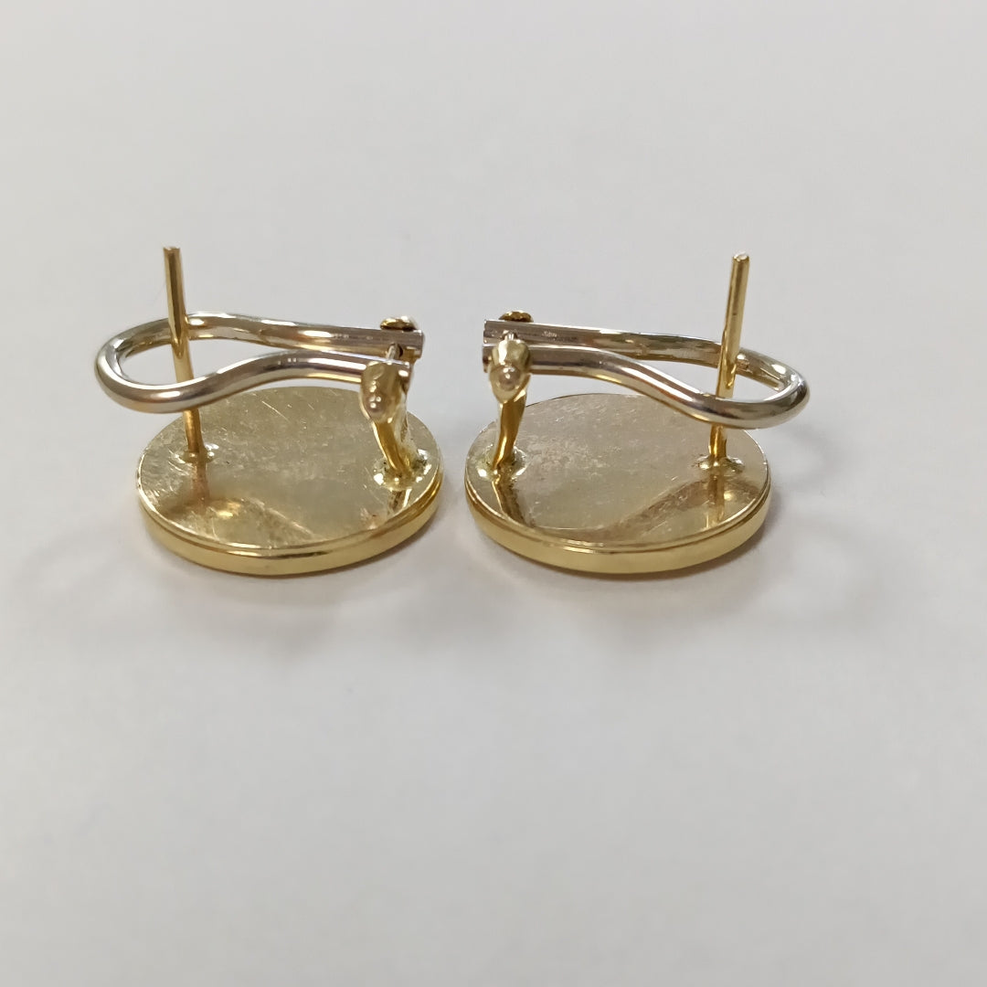 ARRACADAS PAR ORO 14 K 8.6 GRMS (SEMINUEVO)