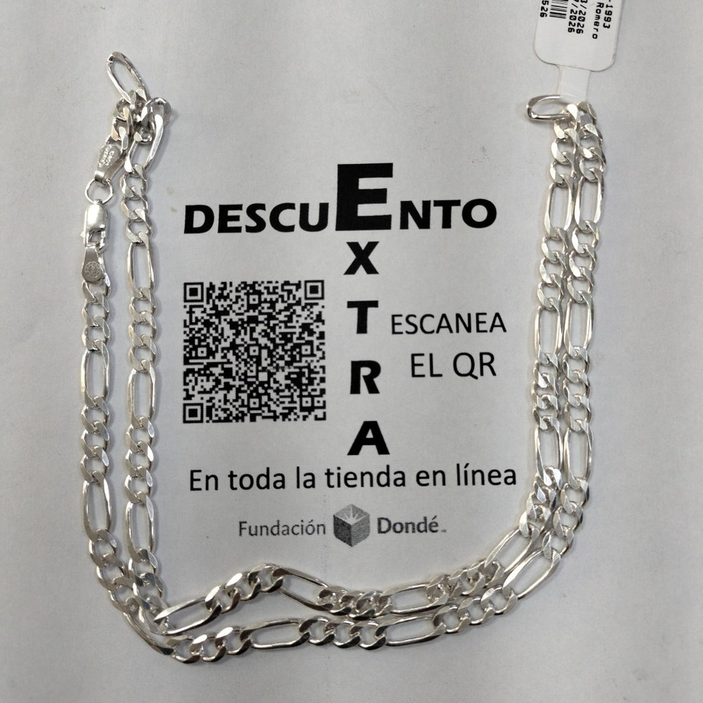 CADENA TEJIDO 3X1 PLATA .925 55 CM 16 GR (NUEVO)