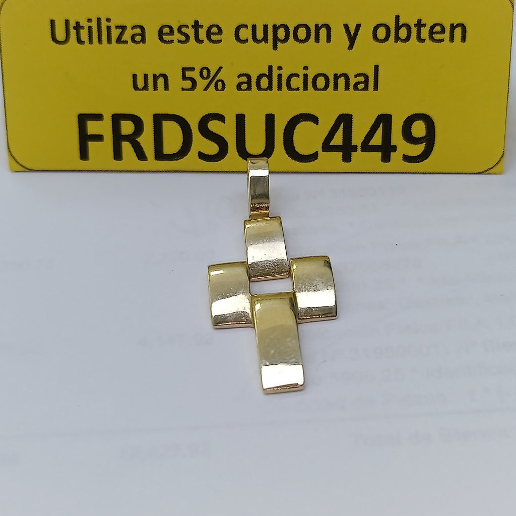 CRUZ,DIJE ORO 14 K 4,10 GRMS (SEMINUEVO)