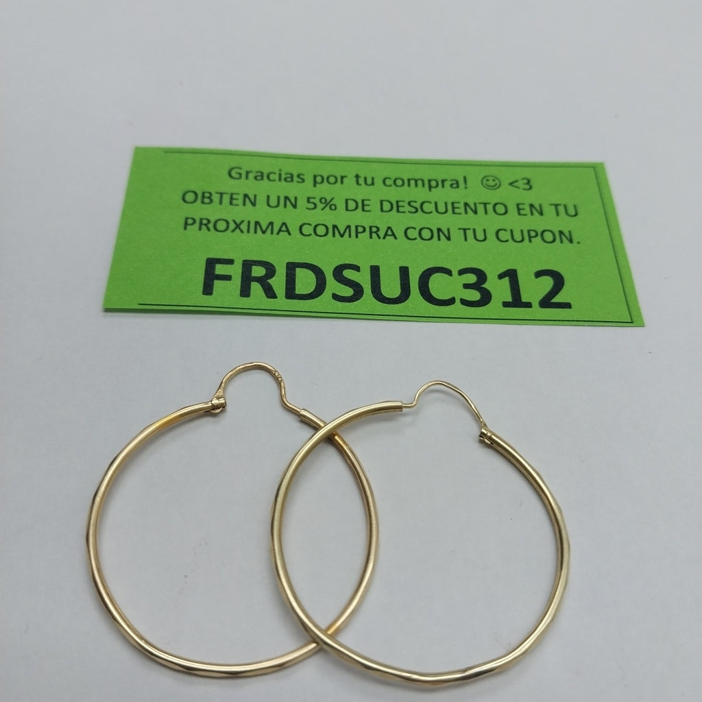 ARRACADAS PAR ORO 14 K 1.9 GRMS (SEMINUEVO)
