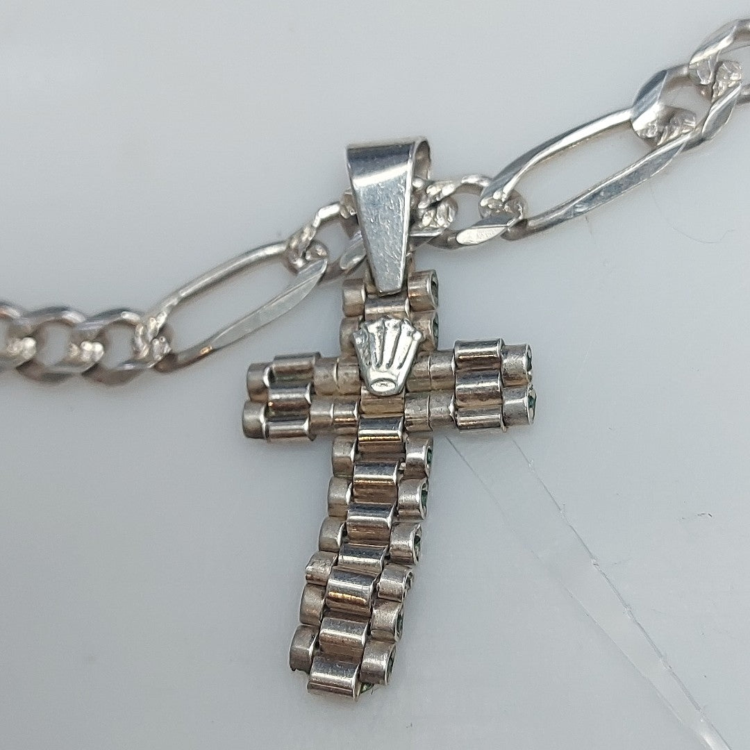 CADENA, DIJE, PULSERA PLATA 35.2 GRMS (SEMINUEVO)