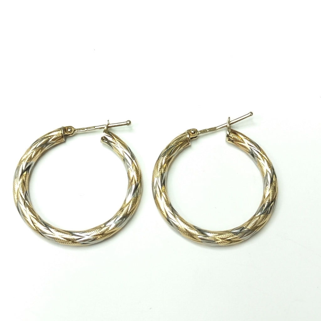 ARRACADAS PAR ORO,ORO BLANCO 14 K 3,10 GRMS (SEMINUEVO)
