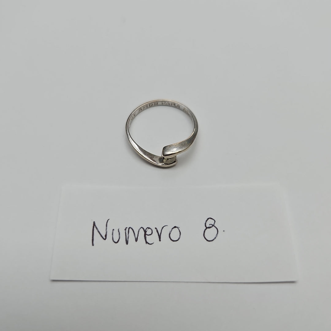 ANILLITO ORO, ORO BLANCO 14 K 1.7 GRMS (SEMINUEVO)