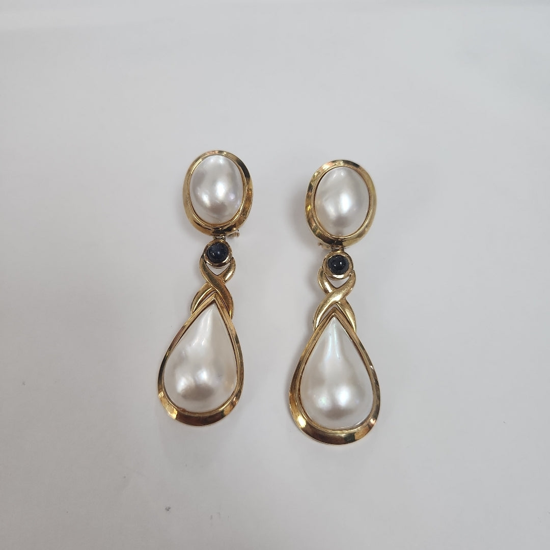 ARETES PAR ORO 14 K 27,90 GRMS (SEMINUEVO)
