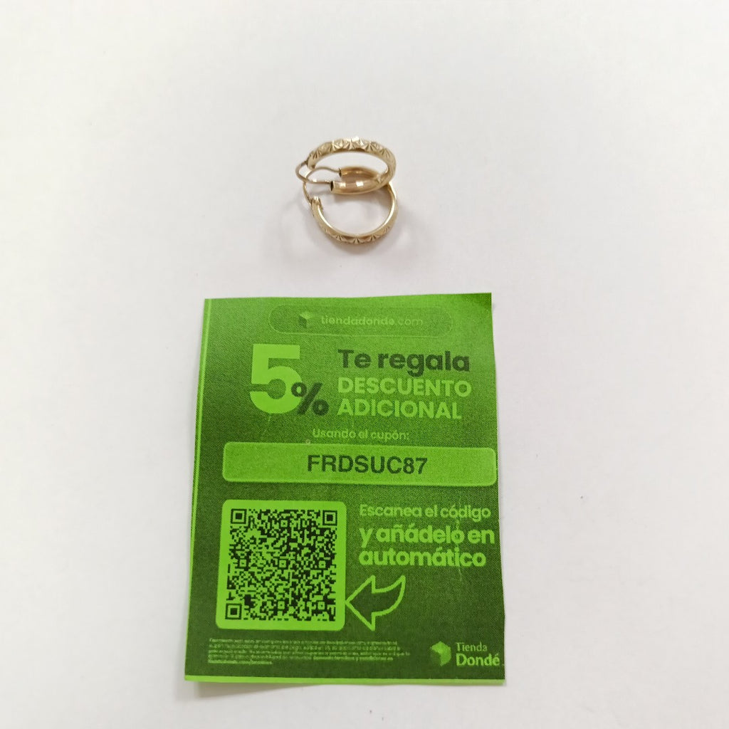 ARRACADAS PAR ORO 10 K 1,20 GRMS (SEMINUEVO)