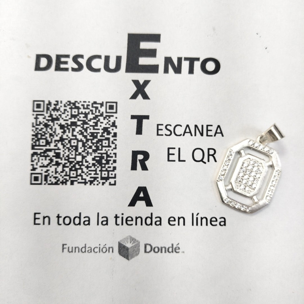DIJE C/CIRCONIAS PLATA .925 3.5 GR (NUEVO)