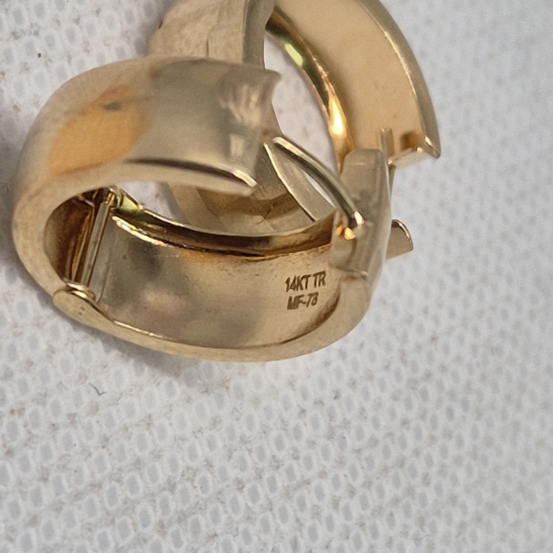 ARRACADAS PAR ORO 14 K 2,20 GRMS (SEMINUEVO)