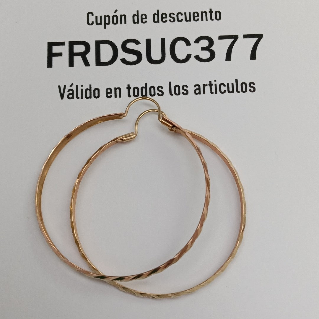 ARRACADAS PAR ORO 8 K 4.6 GRMS (SEMINUEVO)