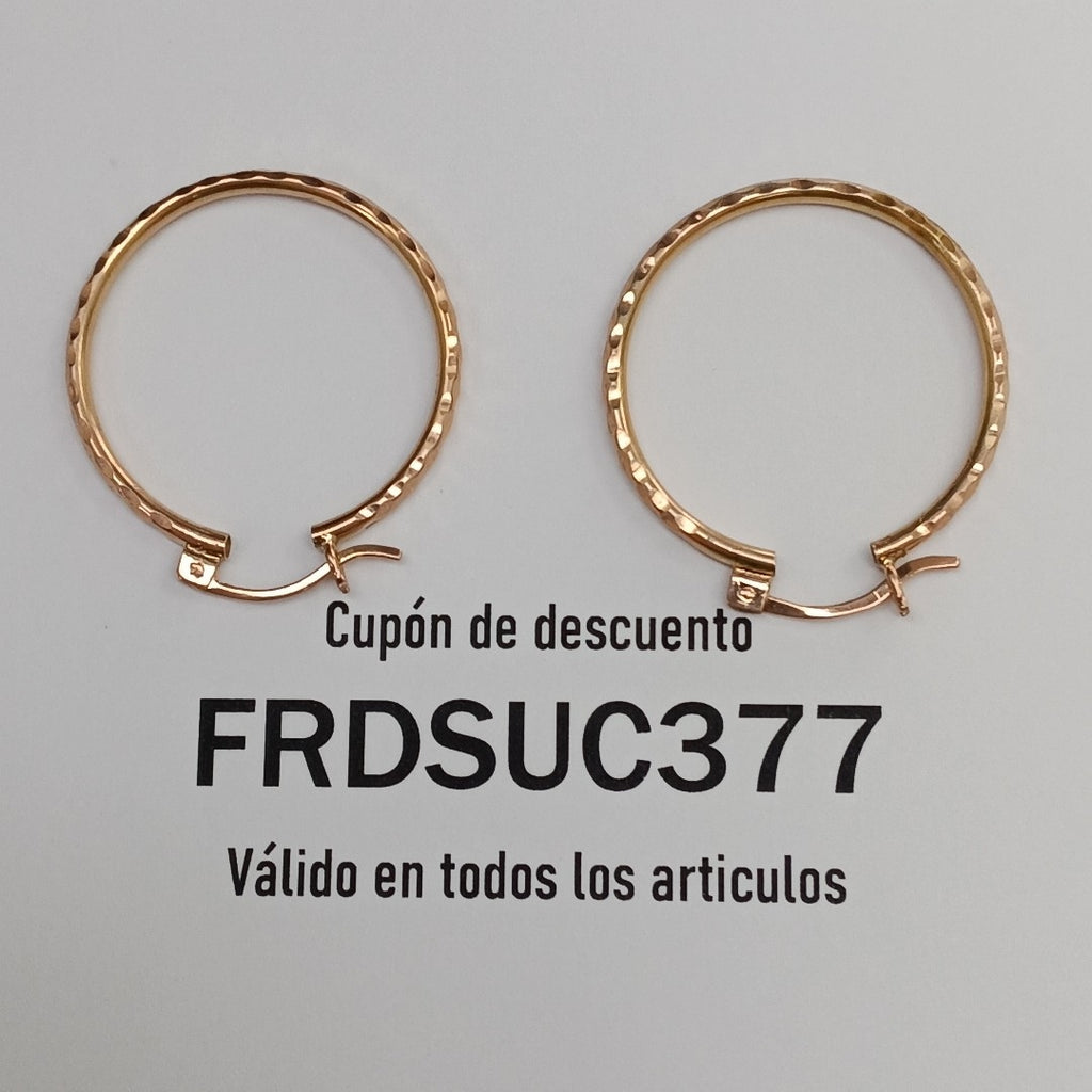 ARRACADAS PAR ORO 10 K 3.5 GRMS (SEMINUEVO)