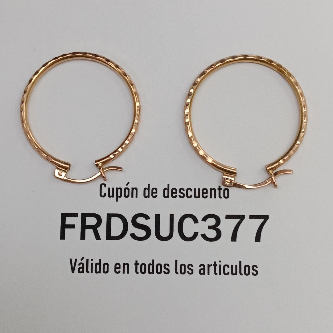 ARRACADAS PAR ORO 10 K 3.5 GRMS (SEMINUEVO)