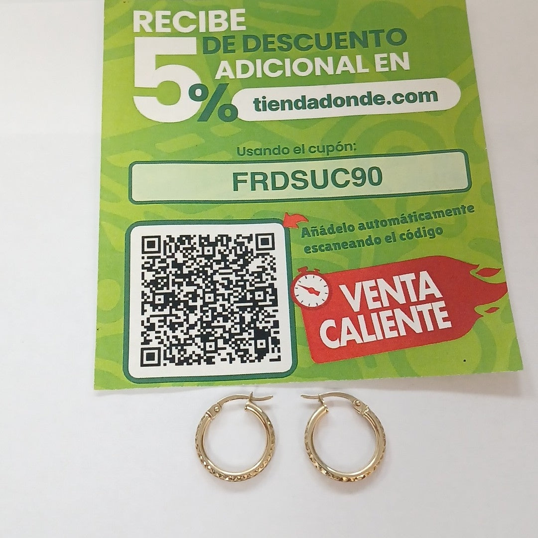ARRACADAS PAR ORO 10 K 1 GRMS (SEMINUEVO)