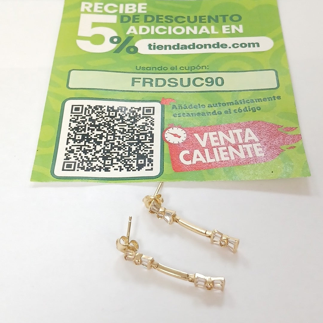 BROQUELES PAR ORO 14 K 2.4 GRMS (SEMINUEVO)