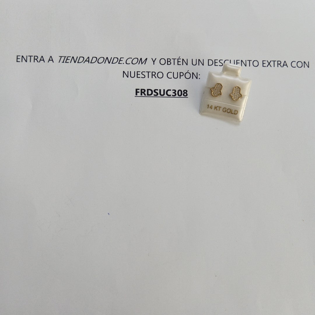 BROQUELES ORO 14K 1.3 (NUEVO)