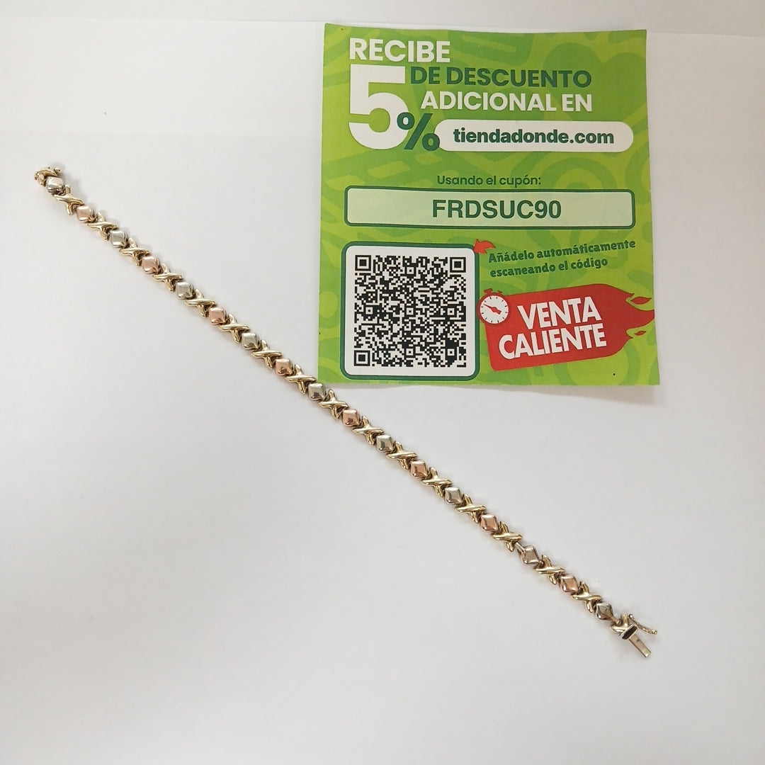 PULSERA ORO 14 K 7.8 GRMS (SEMINUEVO)