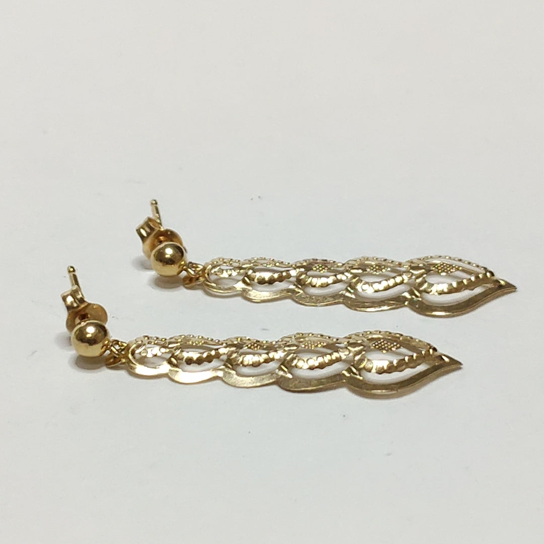 ARETES PAR ORO 14 K 0,60 GRMS (SEMINUEVO)