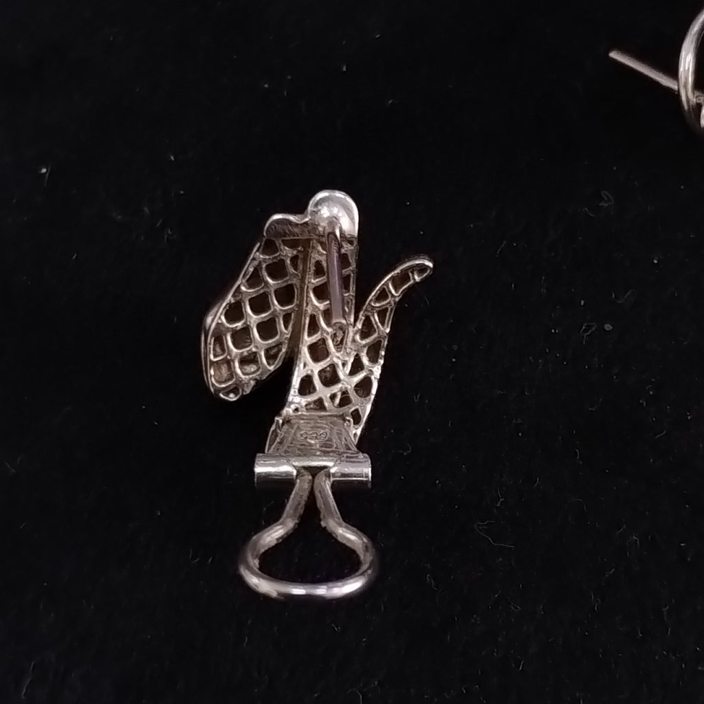ARETES PAR ORO BLANCO 14 K 5,70 GRMS (SEMINUEVO)