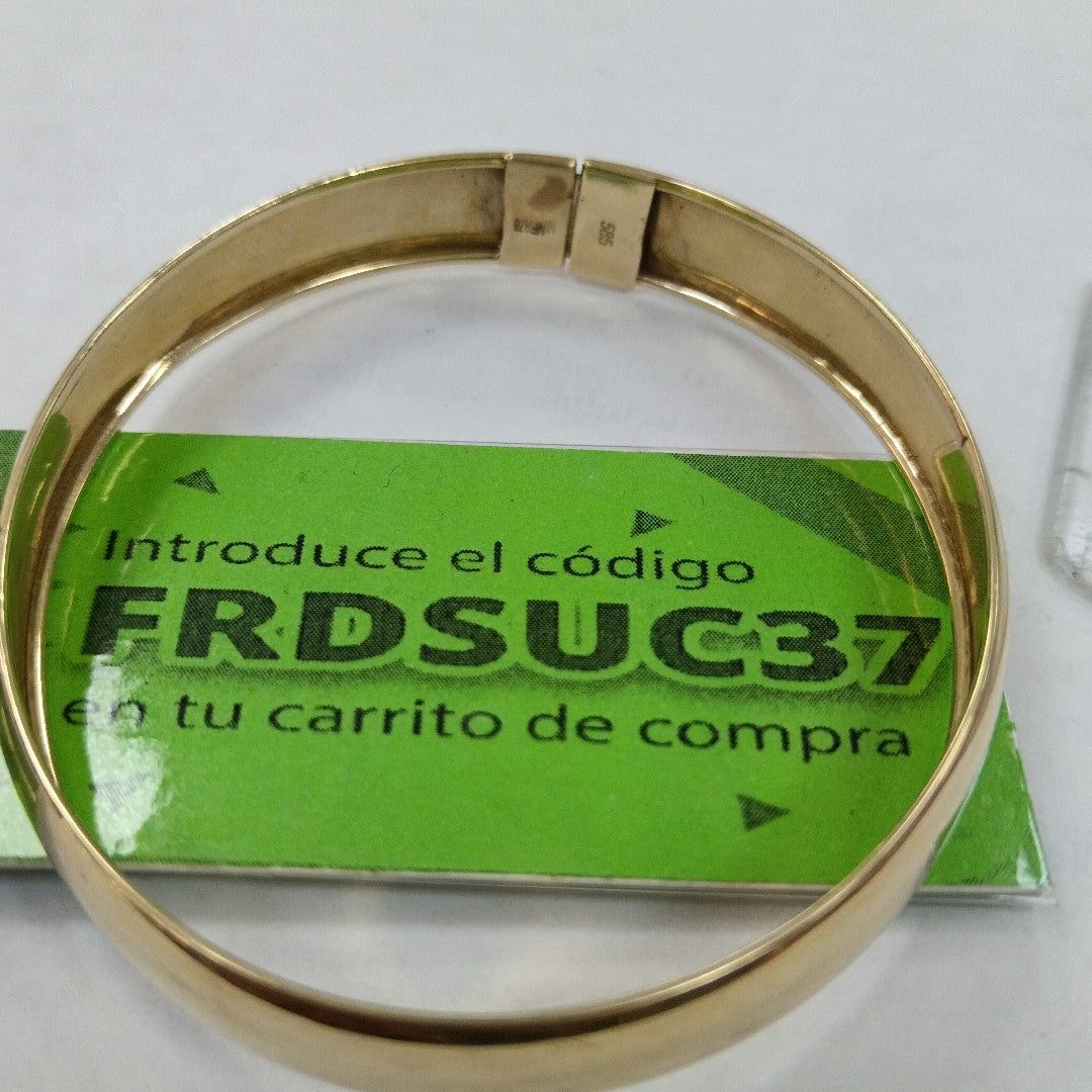 PULSERA RIGIDA ORO 14 K 6.8 GRMS (SEMINUEVO)