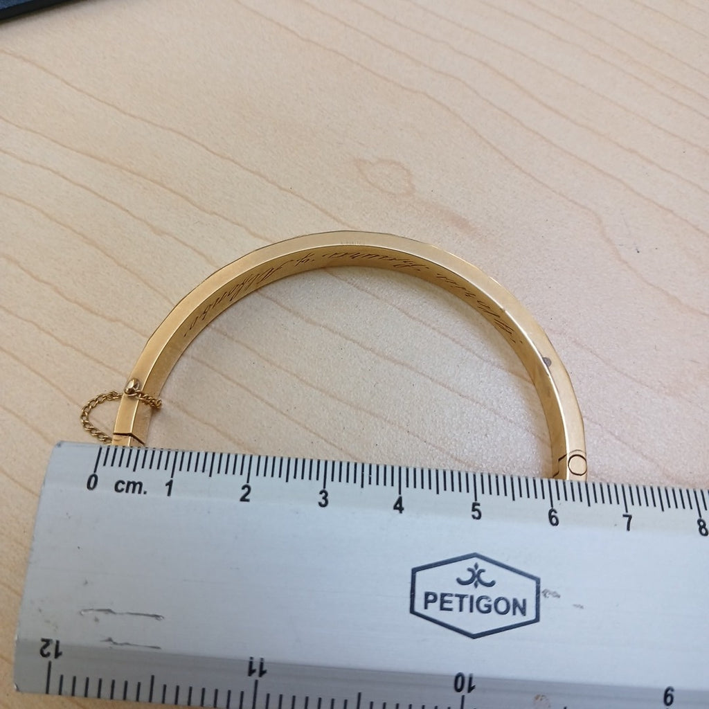 PULSERA RIGIDA ORO 18 K 19,20 GRMS (SEMINUEVO)
