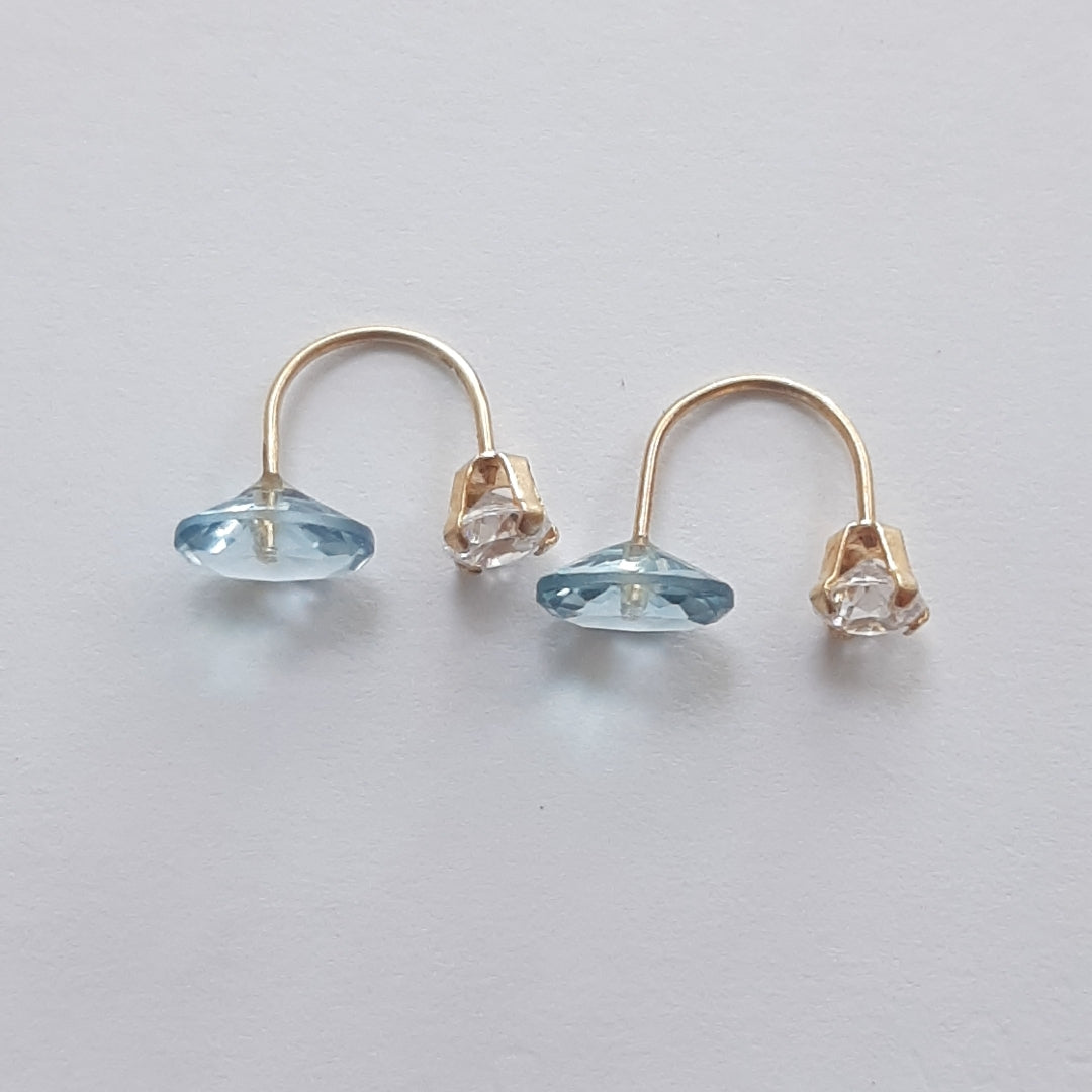 BROQUELES PAR ORO 14 K 0.8 GRMS (SEMINUEVO)