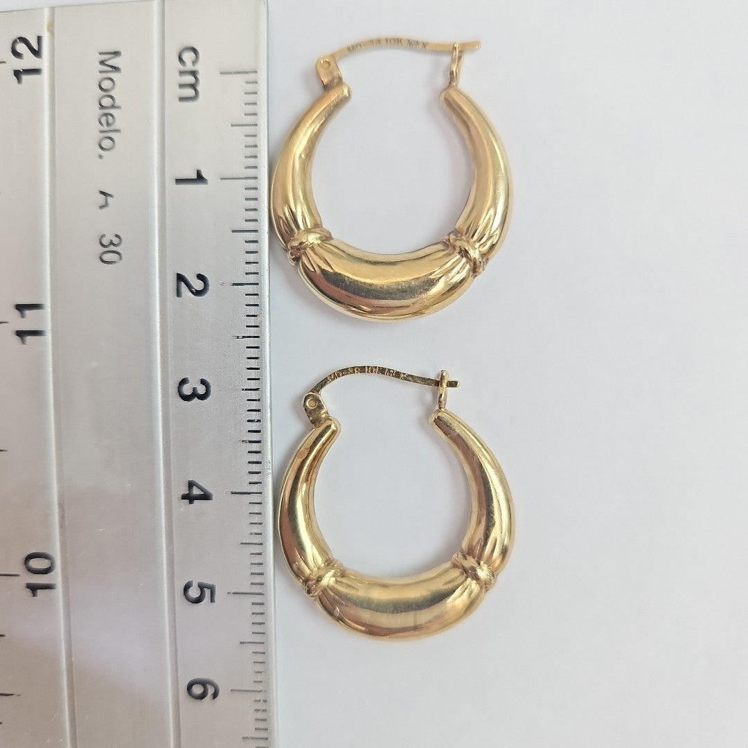 ARRACADAS PAR ORO 10 K 2.5 GRMS (SEMINUEVO)