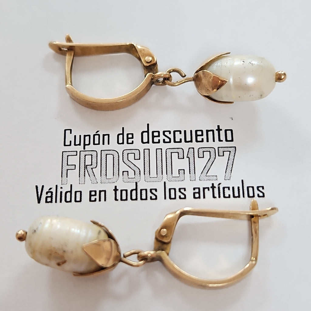 ARETES PAR ORO 10 K 6.5 GRMS (SEMINUEVO)