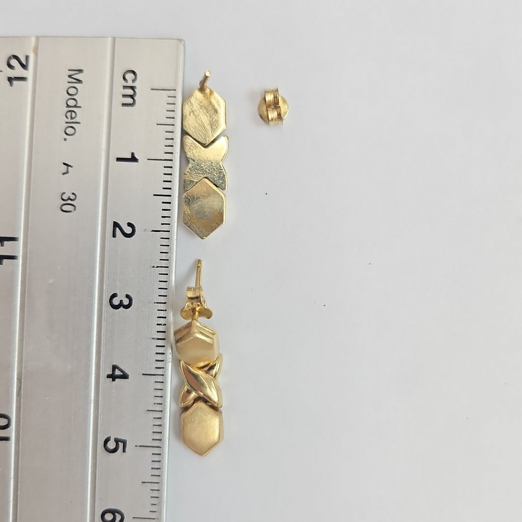 ARETES PAR ORO 14 K 2.3 GRMS (SEMINUEVO)
