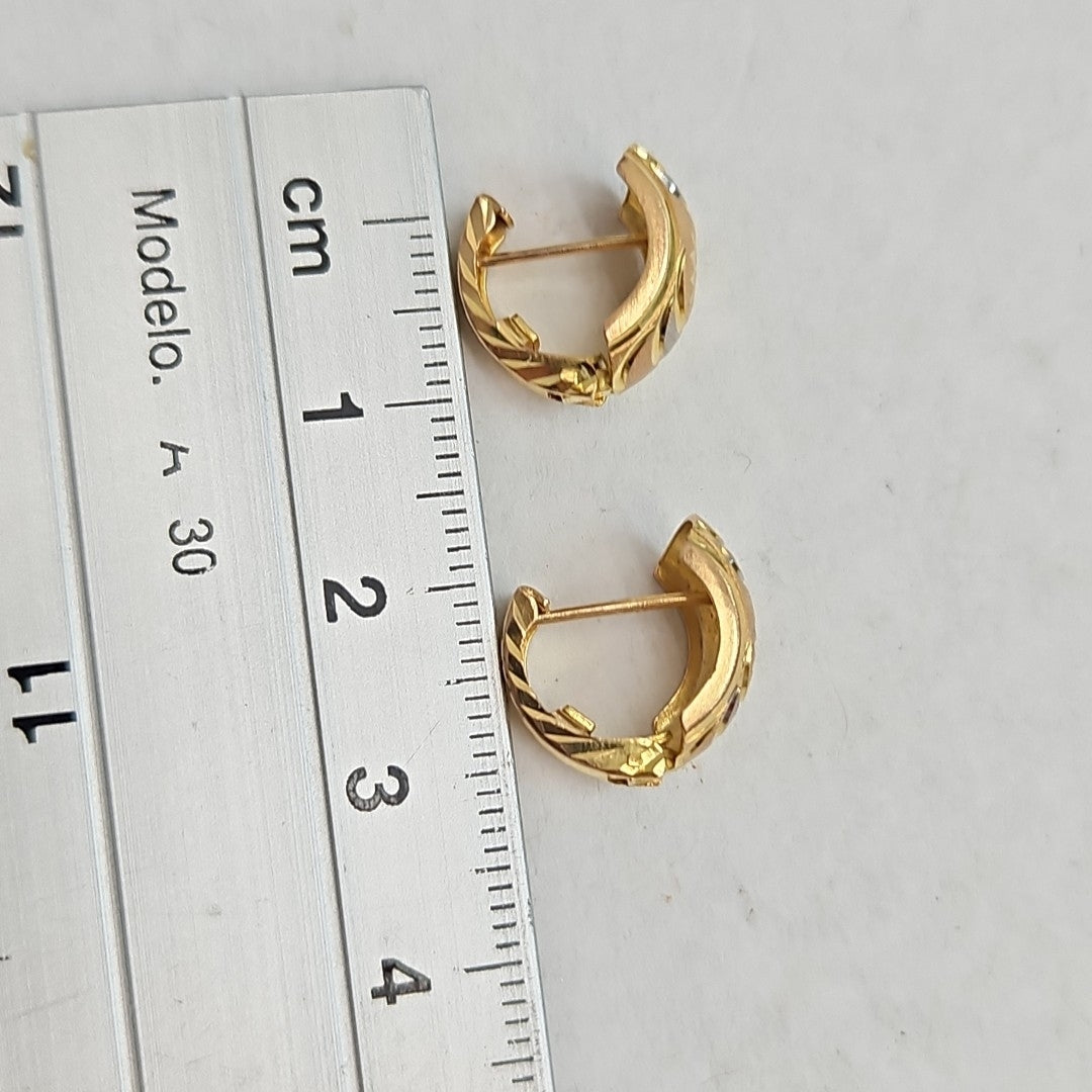 ARETES PAR ORO 10 K 2,40 GRMS (SEMINUEVO)
