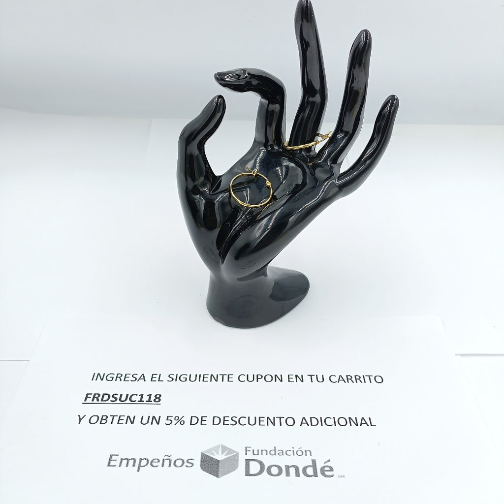 ARRACADAS PAR ORO 10 K 1.7 GRMS (SEMINUEVO)