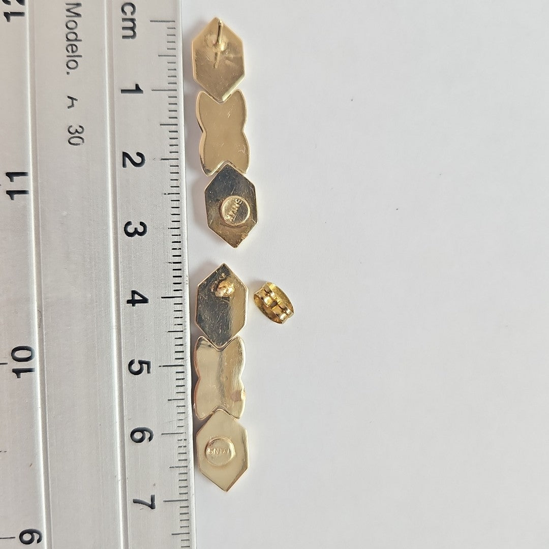ARETES PAR ORO 14 K 3,20 GRMS (SEMINUEVO)