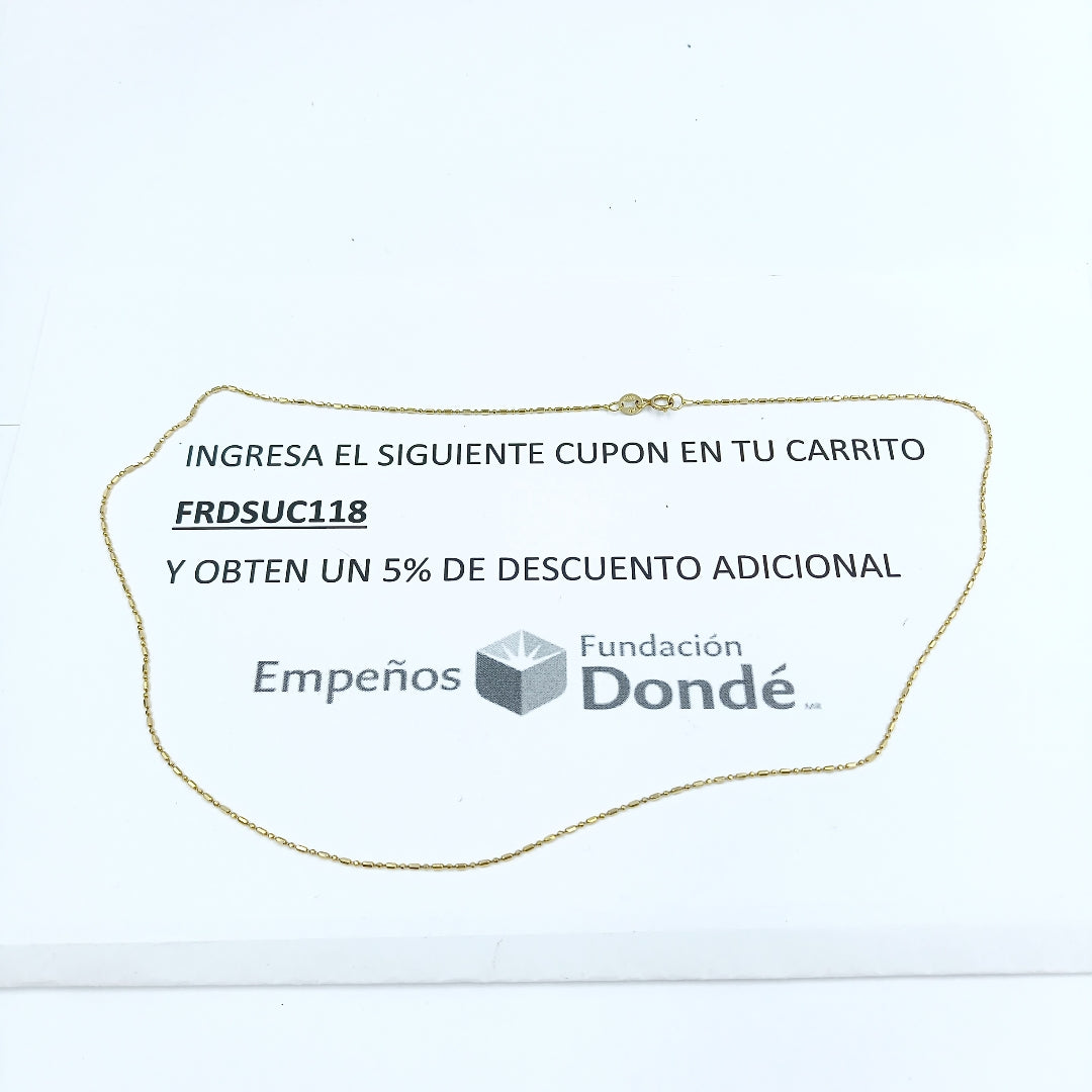 CADENA ORO 10 K 1.4 GRMS (SEMINUEVO)