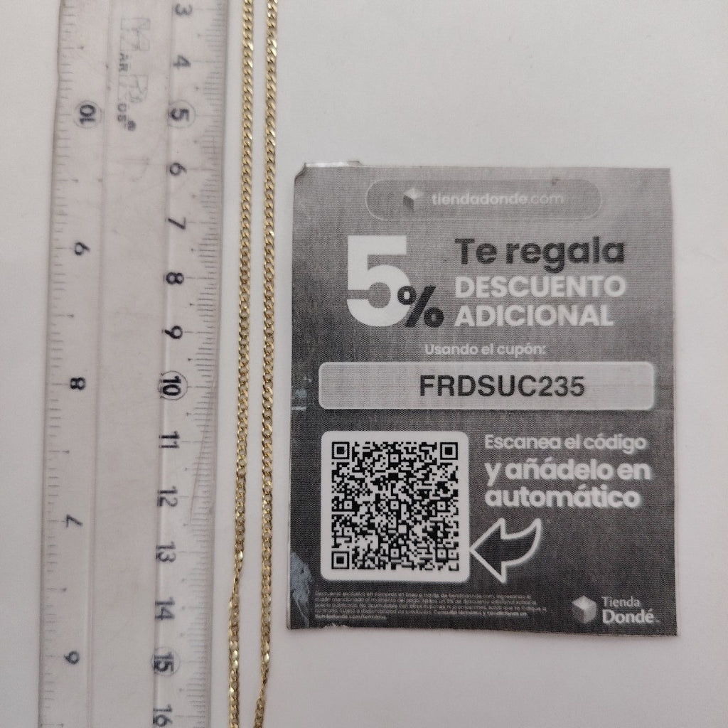 CADENA ORO 10 K 2.5 GRMS (SEMINUEVO)